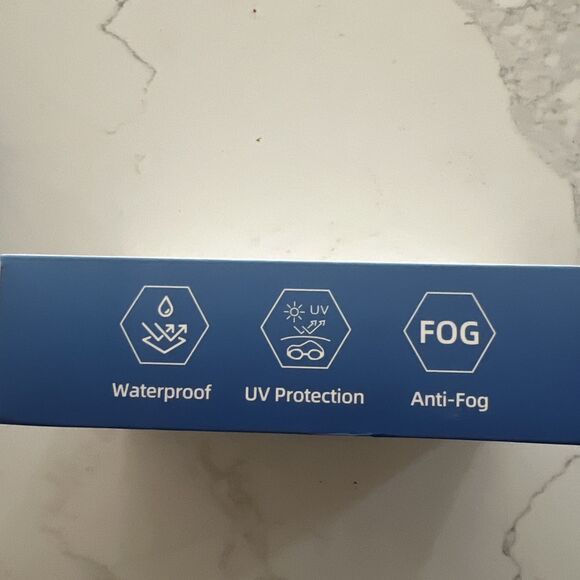 Laconha Swim Goggles Adjustable Anti Leak Anti Fog UV lens Unisex New In Box - Picture 8 of 8